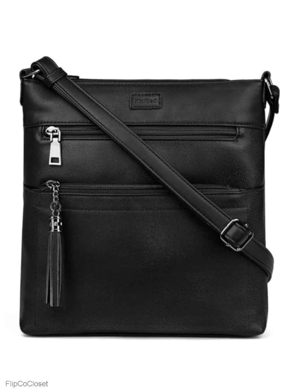 Leather Crossbody Bag for Women Travel Purse Adjustable Strap Multi-Pocket